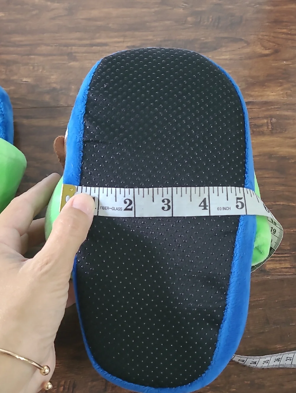 Luigi Plush Character Slippers - Green & Blue